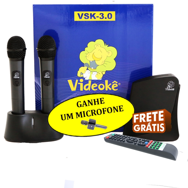 imagem                          PROMOÇÃO MÊS DE CRIANÇAS!!!APARELHO VIDEOKÊ VSK 3.0 com 2932 Músicas Nacionais (Mem+Pacote 1 ao 10). 