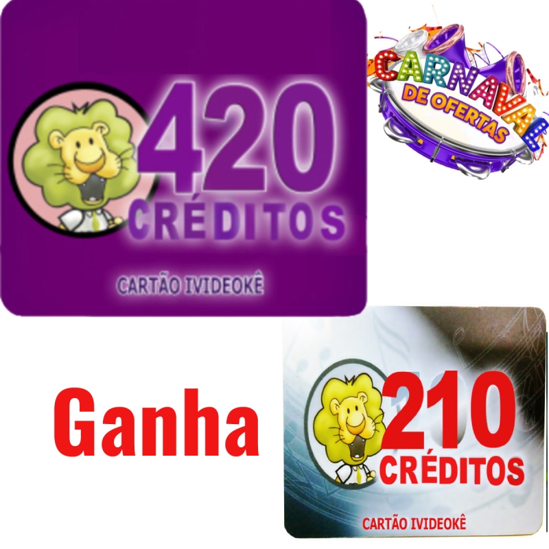 imagem             PROMOÇÃO  !!!Cartão pré-pago 420 créditos Para Ivideokê Mini 8162/Pop200/Pop 300/Pro 750/Pro 950/Pro 850/Vsk 1.0/Vsk 2.0/Vsk 3.0/Vsk2.5/EZ-850 