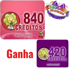 imagem          PROMOÇÃO !!!Cartão pré-pago 840 créditos Para Ivideokê Mini 8162/Pop200/Pop 300/Pro 750/Pro 950/Pro 850/Vsk 1.0/Vsk 2.0/Vsk 3.0/Vsk2.5/EZ-850 