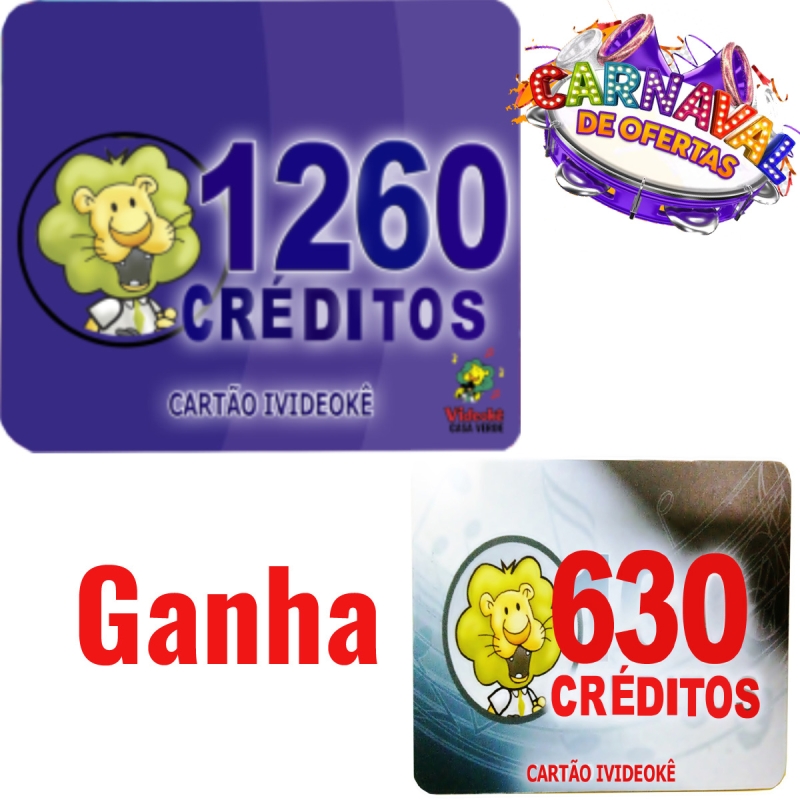 imagem          PROMOÇÃO !!!Cartão pré-pago 1260 créditos Para Ivideokê Mini 8162/Pop200/Pop 300/Pro 750/Pro 950/Pro 850/Vsk 1.0/Vsk 2.0/Vsk 3.0/Vsk2.5/EZ-850 