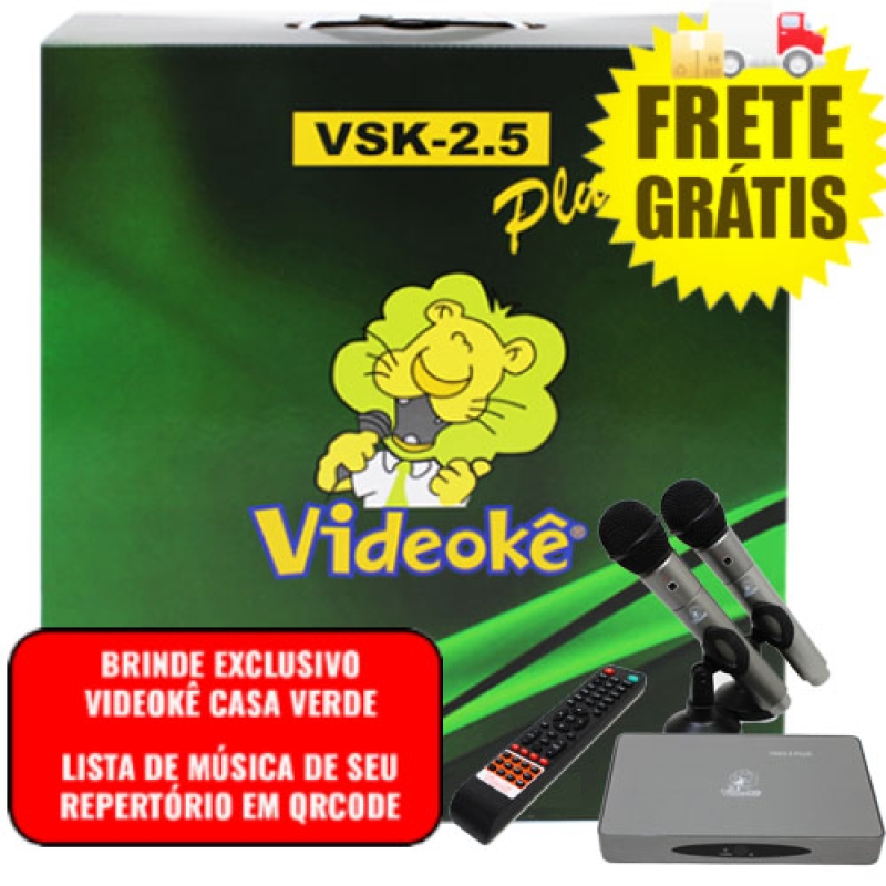 imagem                                                                                          PROMOÇÃO DE NATAL COM VIDEOKÊ!!!!!!!VIDEOKÊ VSK 2.5 PLUS com 11999 Músicas Pacotes Mús.Nacionais(Mem+1 ao 37)+Pacotes Mús. Americanas( IUSA ATÉ INT13)+Pacotes Mús. Japonesas (JAP ATÉ JAP 8C ) + Pacotes Mús.Evangelicas +Pacotes Mús. Infantis