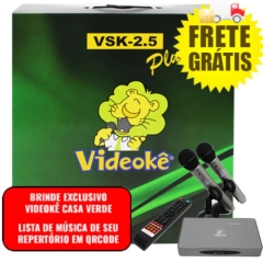 imagem                                                                                          PROMOÇÃO DE NATAL COM VIDEOKÊ!!!!!!!VIDEOKÊ VSK 2.5 PLUS com 11999 Músicas Pacotes Mús.Nacionais(Mem+1 ao 37)+Pacotes Mús. Americanas( IUSA ATÉ INT13)+Pacotes Mús. Japonesas (JAP ATÉ JAP 8C ) + Pacotes Mús.Evangelicas +Pacotes Mús. Infantis