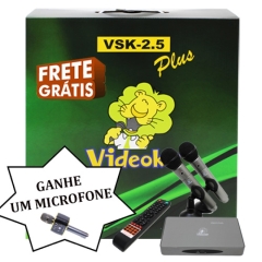 imagem                                                                                          PROMOÇÃO MÊS DAS CRIANÇAS!!!VIDEOKÊ VSK 2.5 PLUS com 11999 Músicas Pacotes Mús.Nacionais(Mem+1 ao 37)+Pacotes Mús. Americanas( IUSA ATÉ INT13)+Pacotes Mús. Japonesas (JAP ATÉ JAP 8C ) + Pacotes Mús.Evangelicas +Pacotes Mús. Infantis