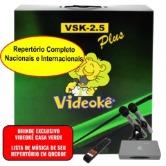 imagem                                                                                                                     PROMOÇÃO!!!!!!!!VIDEOKÊ VSK 2.5 PLUS COMPLETO com 12.809 Músicas Pacotes Mús.Nacionais(Mem+1 ao 41D)+Pacotes Mús. Americanas( IUSA ATÉ INT15J)+Pacotes Mús. Japonesas (JAP ATÉ JAP 8  ) + Pacotes Mús.Evangelicas +Pacotes Mús. Infantis