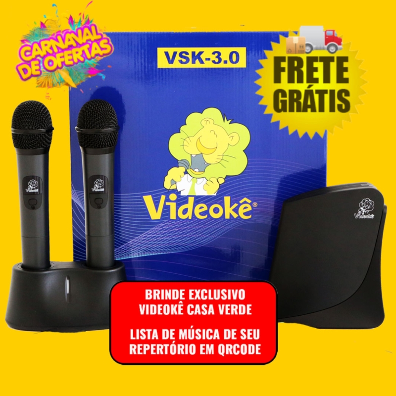 imagem                                                                                                           PROMOÇÃO DE CARNAVAL !!!!!!!VIDEOKÊ VSK 3.0 com 12.679 Músicas Pacotes Mús.Nacionais(Mem+1 ao 40)+Pacotes Mús. Americanas( IUSA ATÉ INT14)+Pacotes Mús. Japonesas (JAP ATÉ JAP 8 ) + Pacotes Mús.Evangelicas +Pacotes Mús. Infantis 