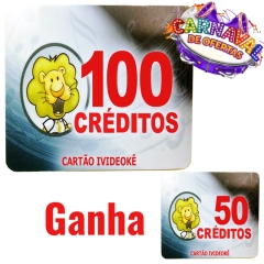 imagem          PROMOÇÃO !!Cartão Pré-Pago 100 créditos Para Ivideokê Mini 8162/Pop200/Pop 300/Pro 750/Pro 950/Pro 850/Vsk 1.0/Vsk 2.0/Vsk 3.0/Vsk2.5/EZ-850